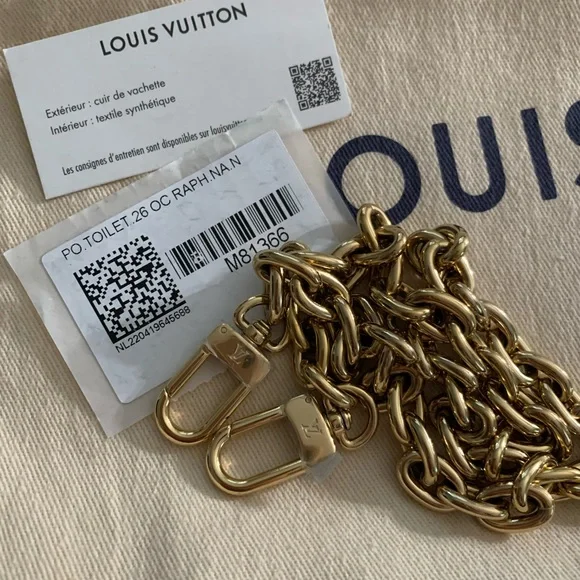 Louis Vuitton Toiletry raffia pouch on chain bag - Picture 8 of 12